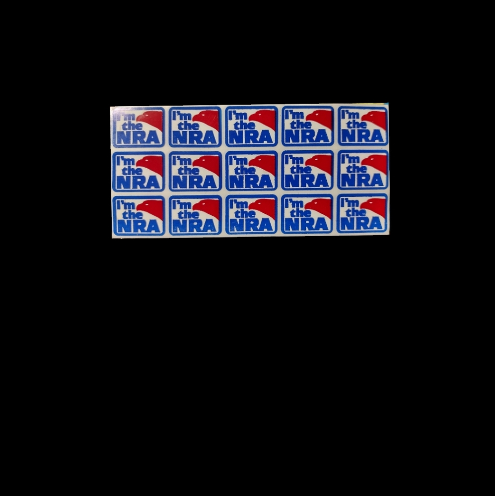 7 Vintage I'm the NRA Sticker Sheets Each Sticker Is 2 Cm x 2 Cm